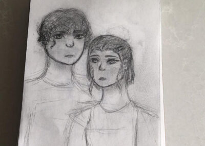 Colliding Line Fan Art - Cera and Maddox by Rose